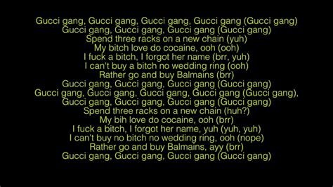 gucci gang lyrics copy paste